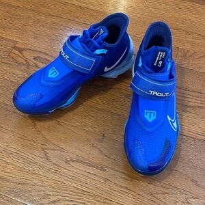 Nike Sports Performance Mike Trout Metal Cleats - Men’s 7.5 - Blue & White